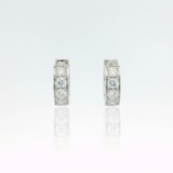 Orecchini Cerchio Diamanti 1.00ct Oro Bianco