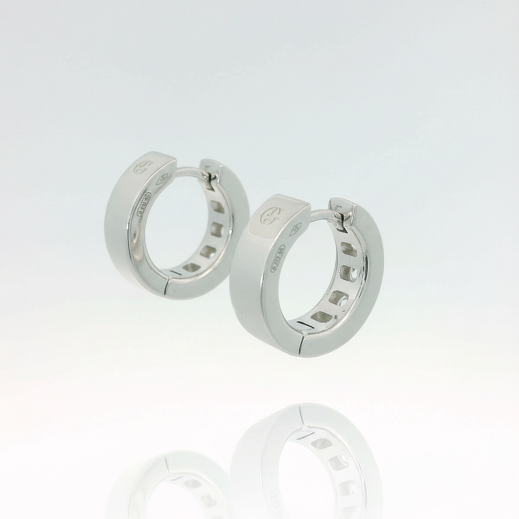 Orecchini Cerchio Diamanti 1.00ct Oro Bianco
