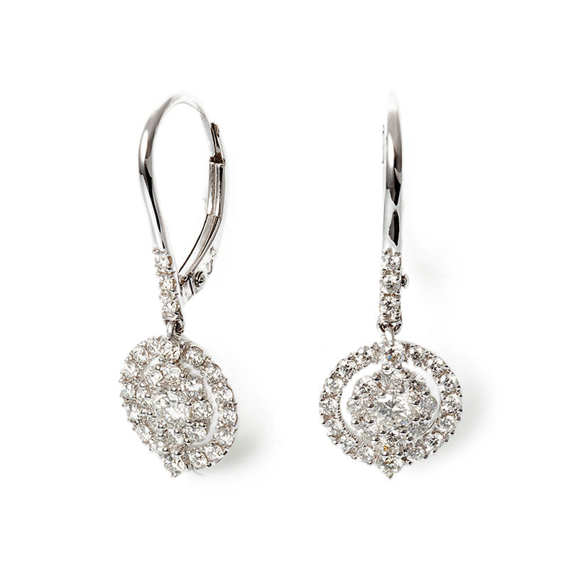 Orecchini Pendenti con Pavè Diamanti
