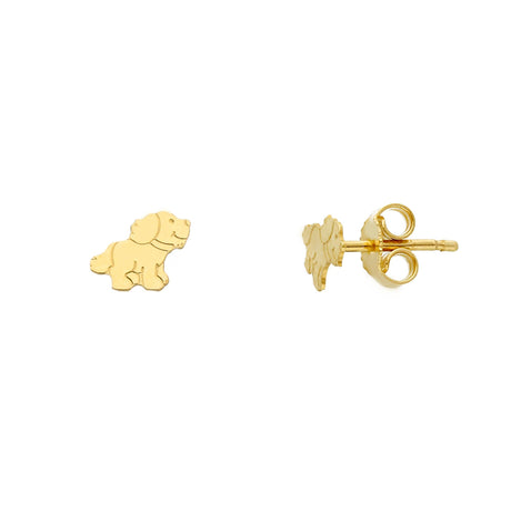 Orecchino Cagnolino In Oro Giallo-Orecchini-GRANARELLI-Gioielleria Granarelli