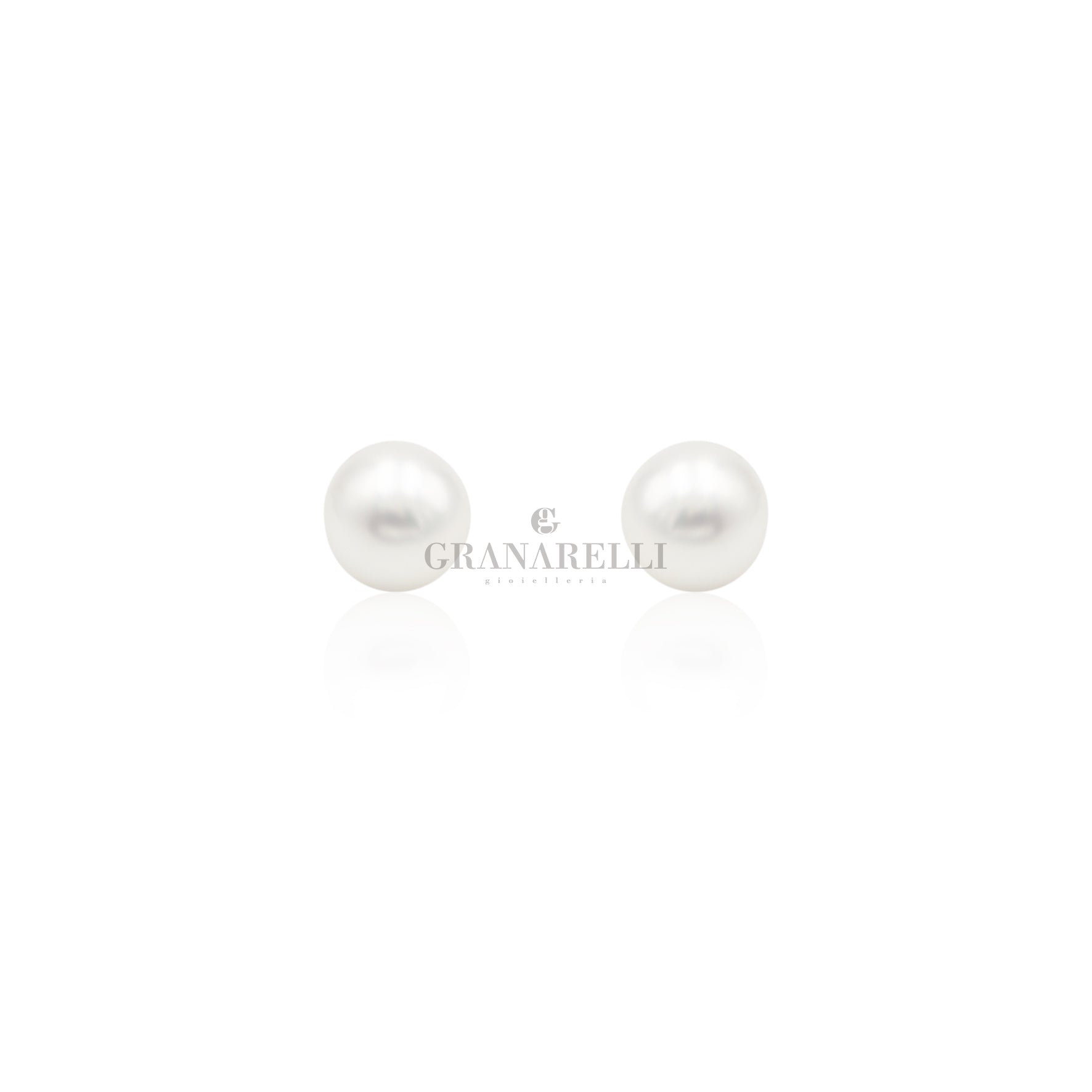 Orecchini A Lobo Con Perle Simulate - Crystalline Azuria - Placcato Oro Bianco O Rosa 18kt - Gioielli Ipoallergenici Per Donne E Ragazze