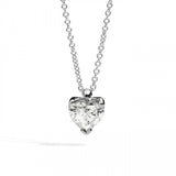 Girocollo Punto Luce Diamante 0,26ct FSI taglio Cuore