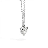 Girocollo Punto Luce Diamante 0,26ct FSI taglio Cuore