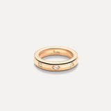 Anello Iconica Extra Slim Oro Rosa e Diamanti-Anelli-POMELLATO-54-Gioielleria Granarelli