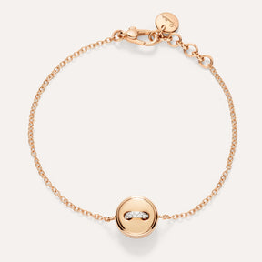 Bracciale Pom Pom Dot Oro Rosa, Turchese e Diamanti-Bracciali-POMELLATO-Gioielleria Granarelli