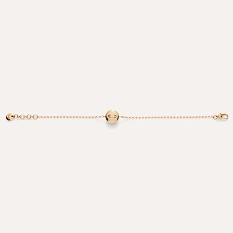 Bracciale Pom Pom Dot Oro Rosa, Turchese e Diamanti-Bracciali-POMELLATO-Gioielleria Granarelli