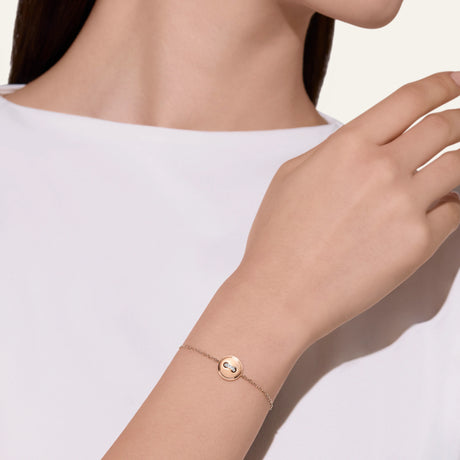 Bracciale Pom Pom Dot Oro Rosa, Turchese e Diamanti-Bracciali-POMELLATO-Gioielleria Granarelli