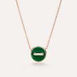 Collana Pom Pom Dot Oro Rosa, Diamanti, Malachite e Madreperla-Girocolli-POMELLATO-Gioielleria Granarelli