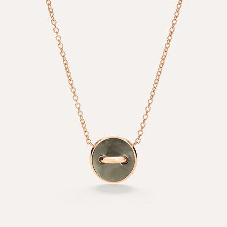 Collana Pom Pom Dot Oro Rosa, Diamanti e Madreperla-Girocolli-POMELLATO-Gioielleria Granarelli