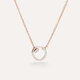 Collana Pendente Together Oro Rosa e Diamanti-Girocolli-POMELLATO-Gioielleria Granarelli