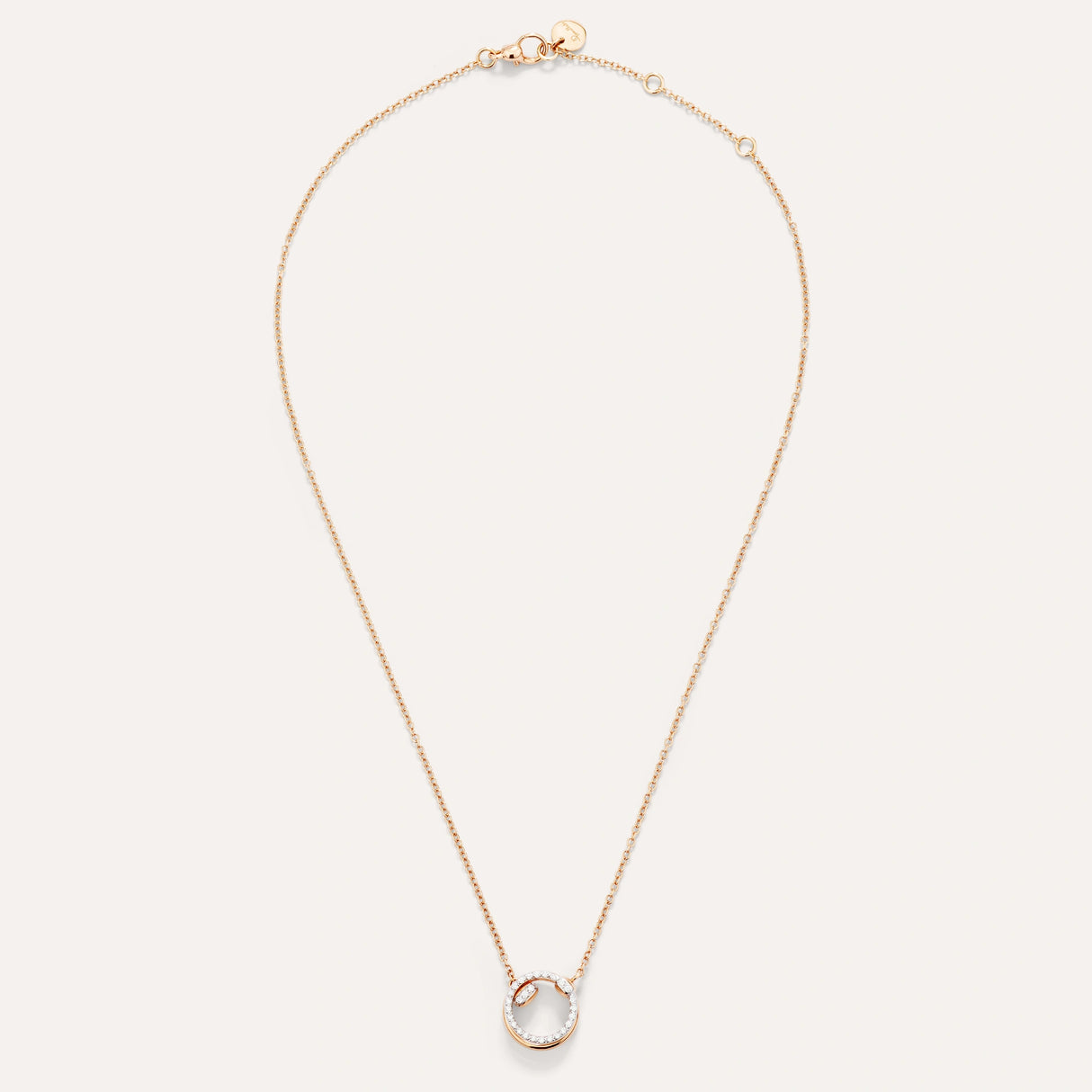 Collana Pendente Together Oro Rosa e Diamanti-Girocolli-POMELLATO-Gioielleria Granarelli