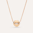 Collana Pendente Pom Pom Dot Oro Rosa, Turchese e Diamanti-Girocolli-POMELLATO-Gioielleria Granarelli