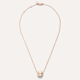 Collana Pendente Pom Pom Dot Oro Rosa, Turchese e Diamanti-Girocolli-POMELLATO-Gioielleria Granarelli