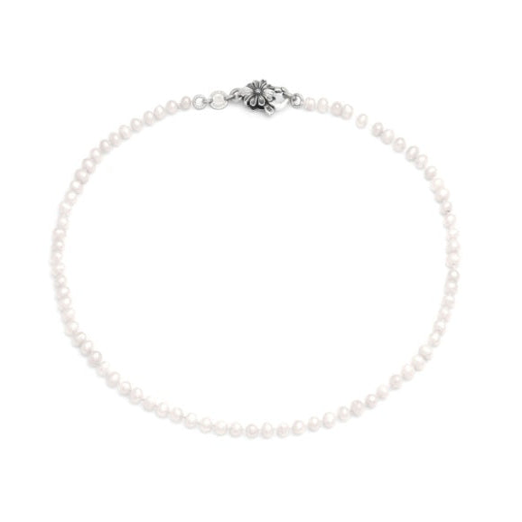 Collana Perle Piccole Chiusura Margherita