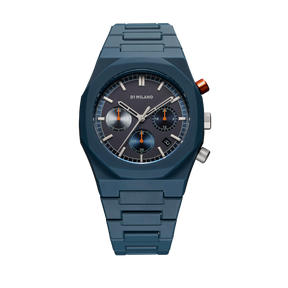 Polychrono Charcoal Blu 40,5mm-Orologi-D1 MILANO-Gioielleria Granarelli