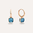 Orecchini Nudo Mini in Oro Rosa e Topazi Blu London-Orecchini-POMELLATO-Gioielleria Granarelli