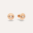 Orecchini Pom Pom Dot Oro Rosa e Diamanti-Orecchini-POMELLATO-Gioielleria Granarelli