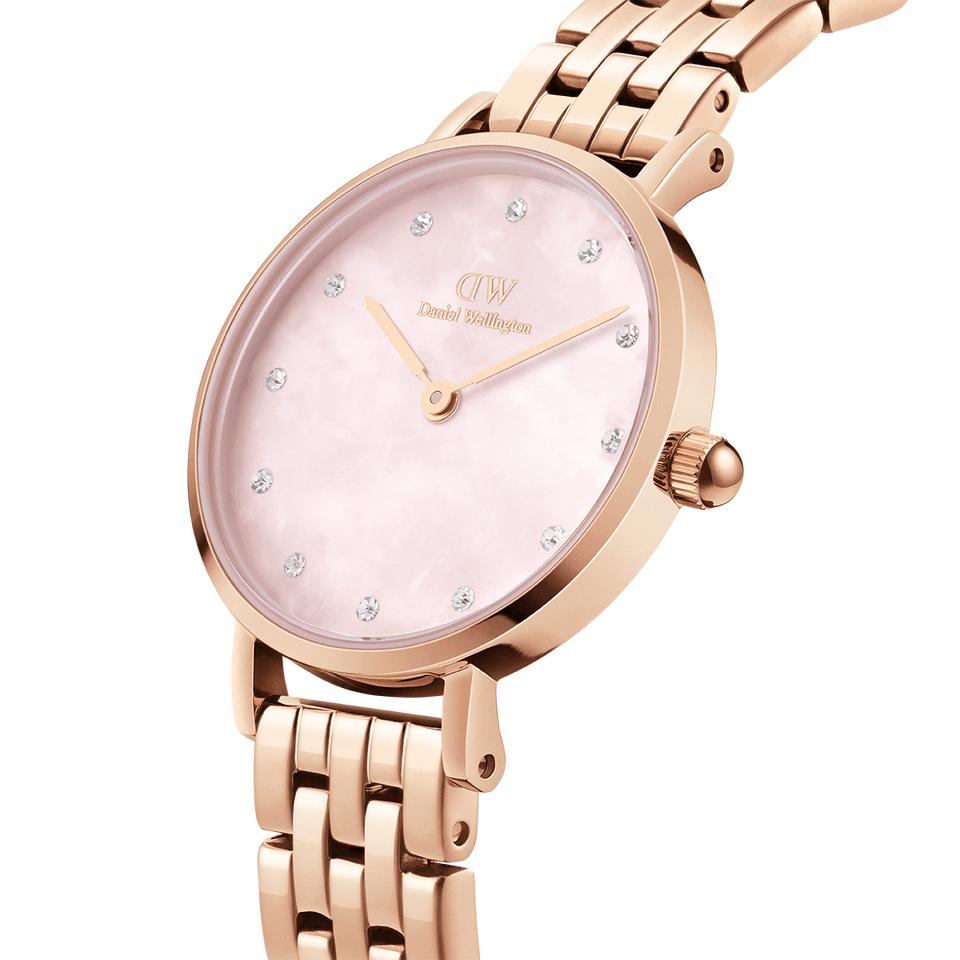 Petite Lumine 5-Link Melrose 28 mm-Orologi-DANIEL WELLINGTON-Gioielleria Granarelli