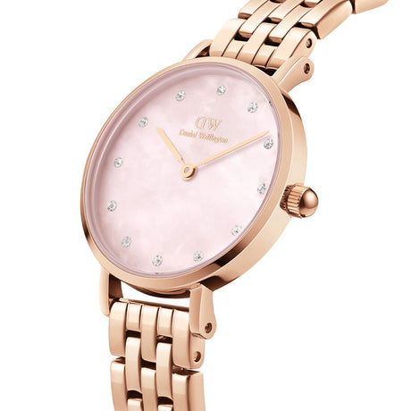 Petite Lumine 5-Link Melrose 28 mm-Orologi-DANIEL WELLINGTON-Gioielleria Granarelli