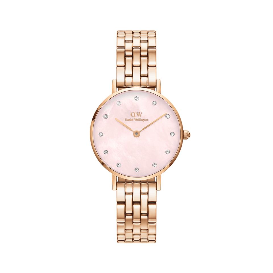 Petite Lumine 5-Link Melrose 28 mm-Orologi-DANIEL WELLINGTON-Gioielleria Granarelli