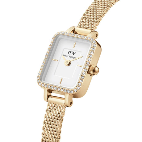 Quadro Mini Lumine Bezel Gold 15 mm-Orologi-DANIEL WELLINGTON-Gioielleria Granarelli
