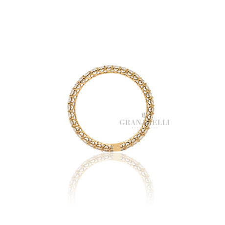 Anello fedina girodito Diamanti 0.78kt Oro Giallo-RECARLO-R01GD736/G-14-Gioielleria Granarelli
