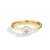Anello ReCarlo Solitario con Diamanti Oro Giallo