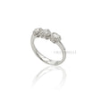 Anello Trilogy Cuori Diamanti in Oro Bianco-RECARLO-R67TC002/070-14-Gioielleria Granarelli