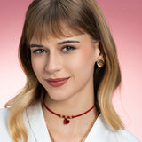 Charm Cuore Cristallo Rosso