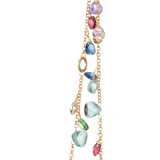 Collana Lunga a Cristalli Multicolor