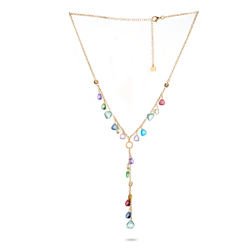 Collana Cristalli Goccia Positano Taglio Diamante