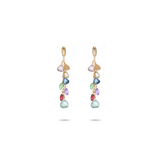 Orecchini a Cristalli Goccia Multicolor