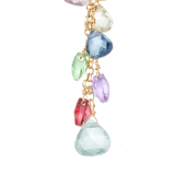 Orecchini a Cristalli Goccia Multicolor