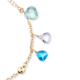 Bracciale a Cristalli Goccia Taglio Diamante