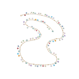 Collana Lunga a Cristalli Multicolor