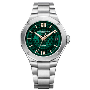 Riviera Automatico Verde Acciaio 39mm-Orologi-BAUME ET MERCIER-Gioielleria Granarelli