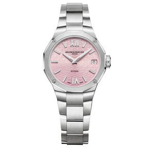 Riviera Quarzo Acciaio Rosa 10812-Orologi-BAUME ET MERCIER-Gioielleria Granarelli