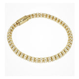 Bracciale in Argento e Oro Giallo Infinity Round