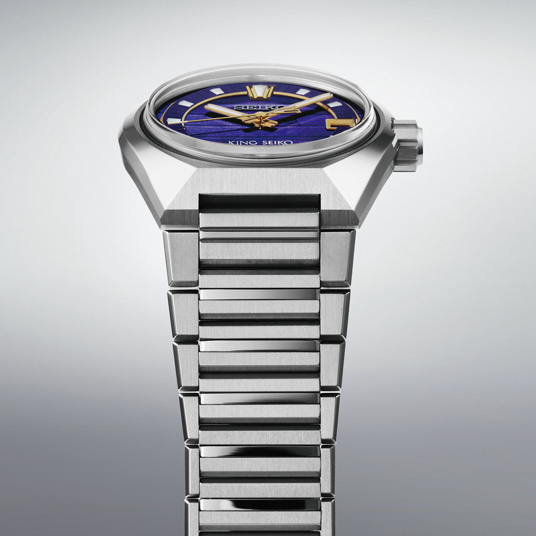 King Seiko VANAC Automatico Blu Acciaio