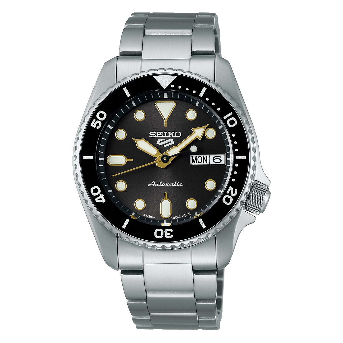 5 Sports Automatico Acciaio Nero 38mm