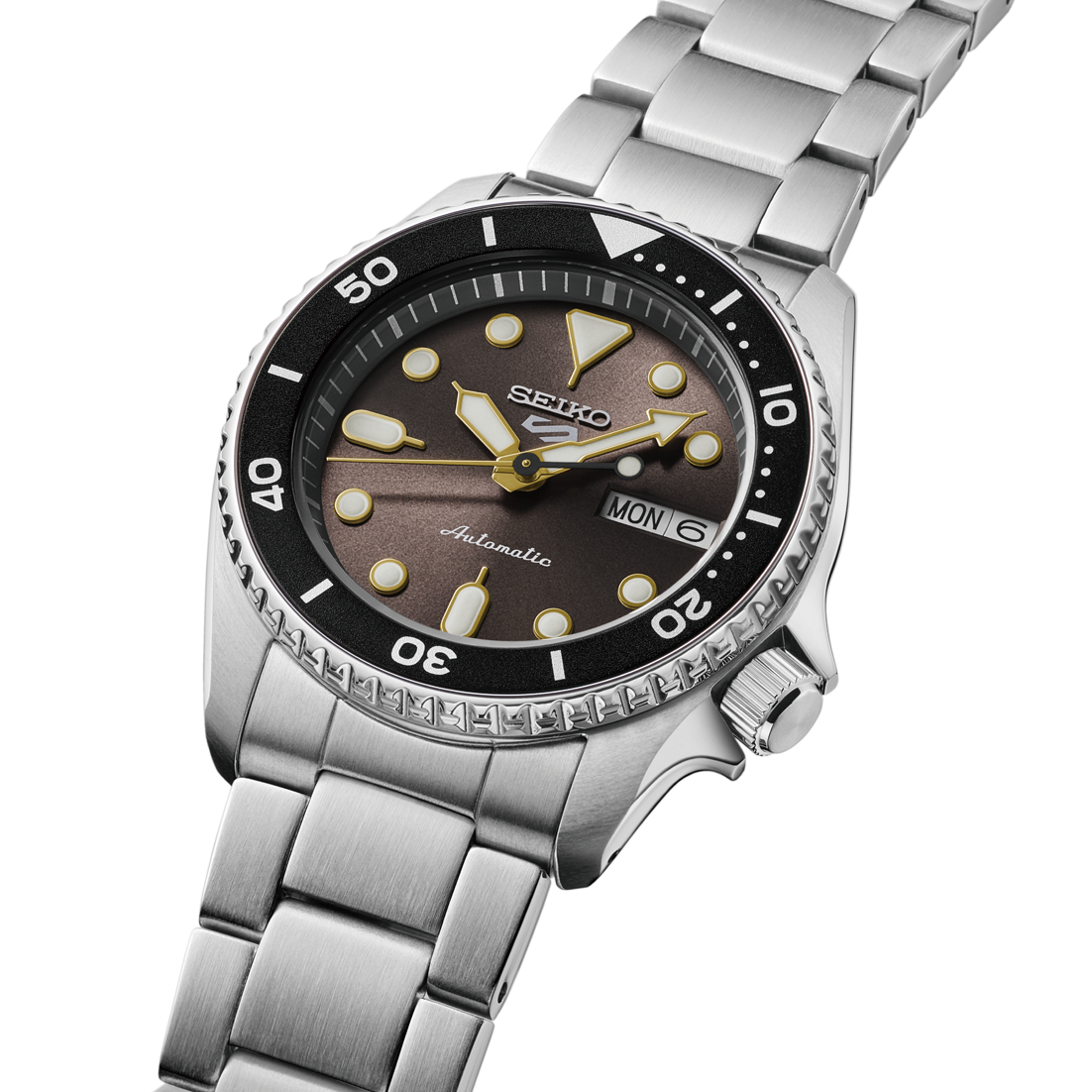 5 Sports Automatico Acciaio Nero 38mm