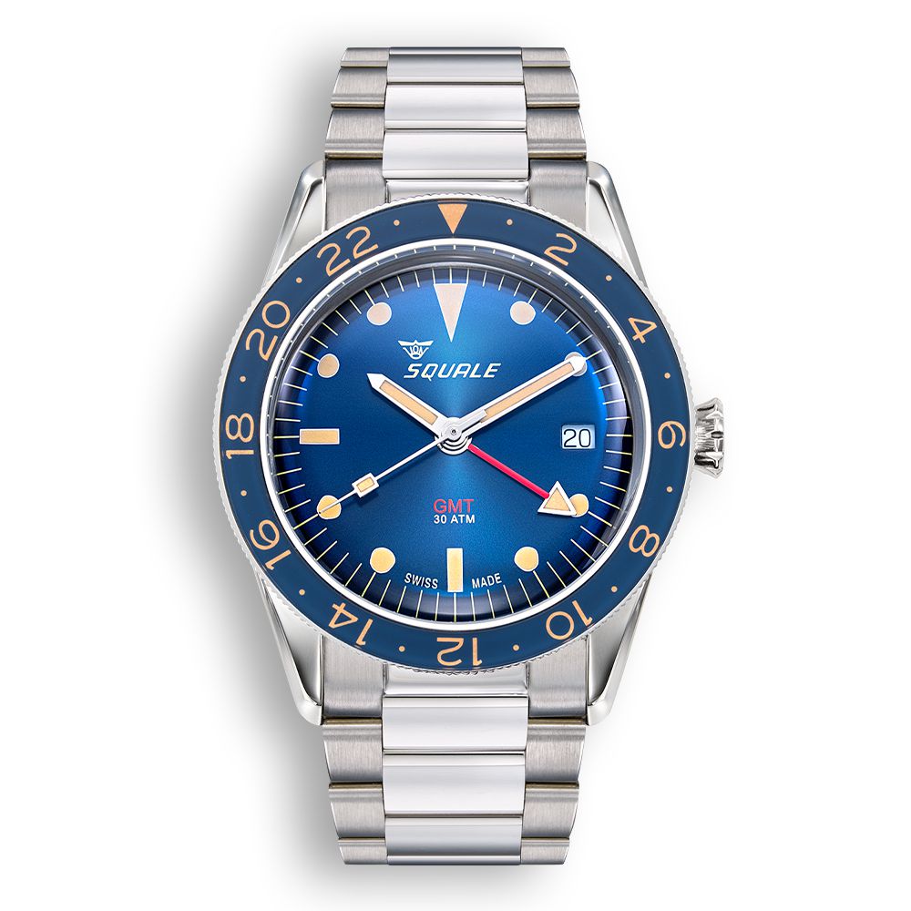 Sub-39 GMT Vintage Blu Bracelet-Orologi-SQUALE-Gioielleria Granarelli