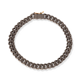 Bracciale Groumette Snodato Titanio Diamanti Brown Oro Rosso 18kt