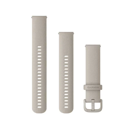 Cinturino Quick Realese 20mm, Silicone, Grigio (3 pezzi)