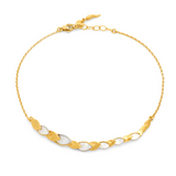 Collana Skin Madreperla Piccola Argento Dorato