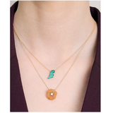 DINO CUT MALACHITE COLLANA