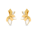 Orecchini Skin Madreperla Argento Dorato