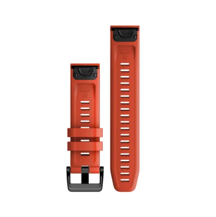 Cinturino QuickFit® 22 Watch Band - Silicone, Orange