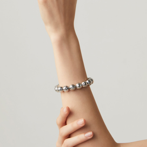 Super Bowl Large Bracelet in Silver