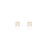 Orecchini Punto Luce 0.14kt Con Castone Quadrato-Orecchini-GRANARELLI-Gioielleria Granarelli